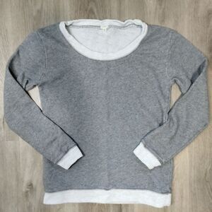 J.Crew Gray Crewneck Long Sleeve Sweatshirt Sweater